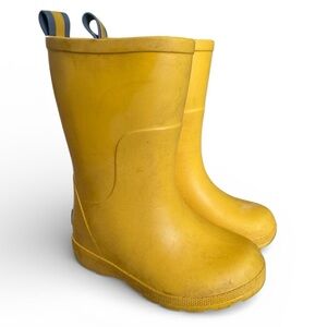 Totes Kids Waterproof Rubber Rain Boots Pull-On Outdoor Mustard Yellow Youth 5–6